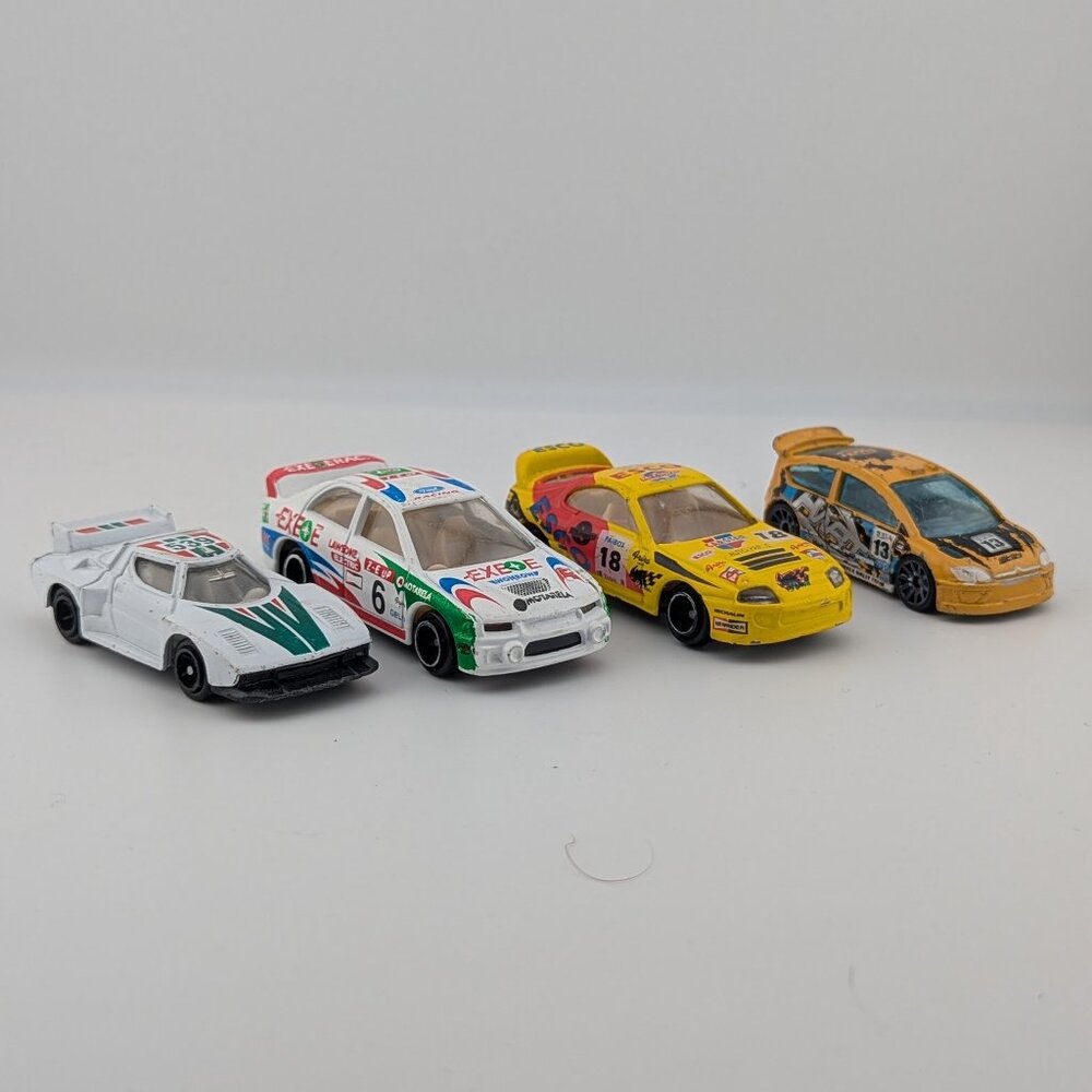 Diecast Rally Car Bundle – Lancia Stratos, Lancer Evo, Citroën C4 & ESCO (4 Cars